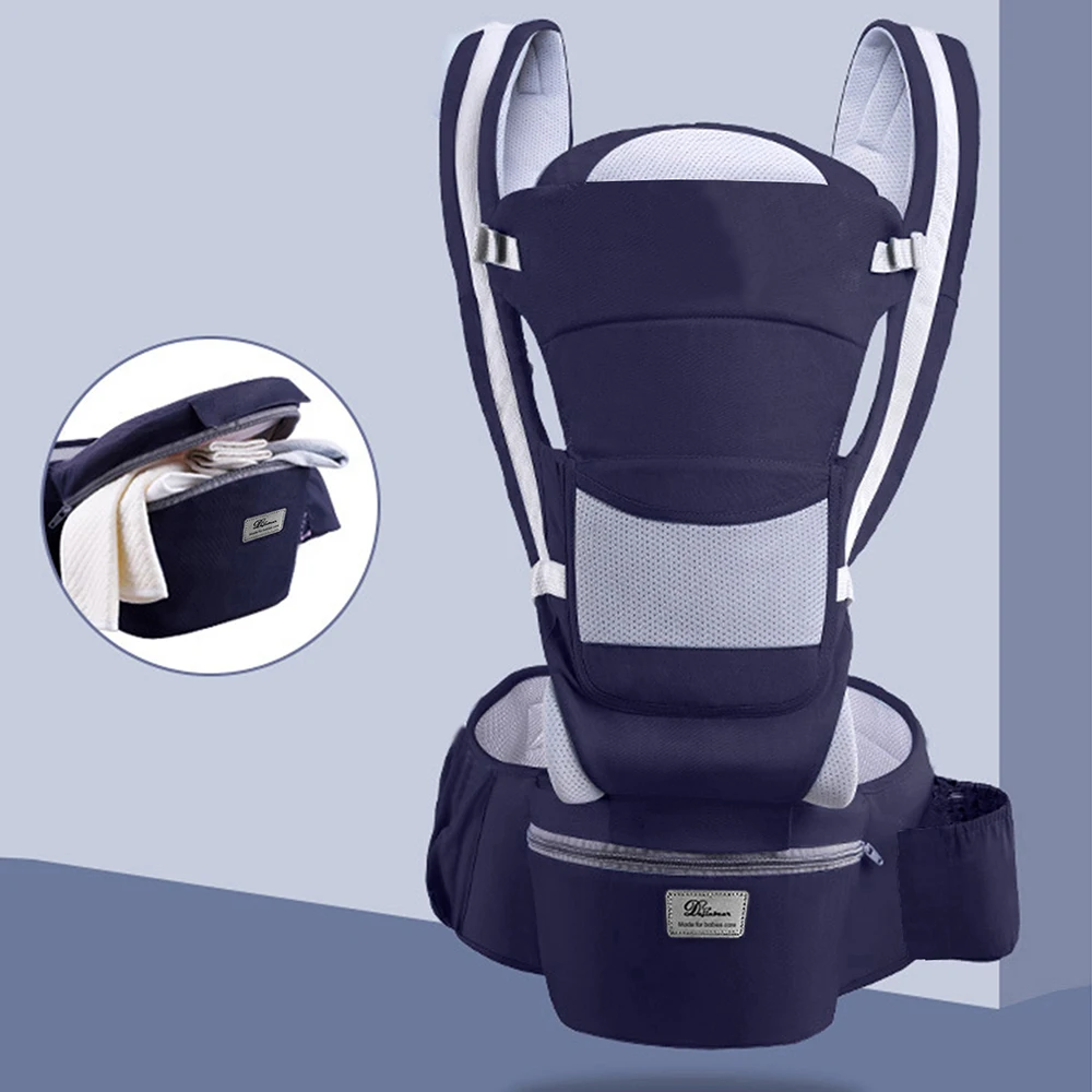 Ergonômico canguru bebê portador com frente enfrentando, envoltório Sling, mochila de viagem, infantil Hipseat, recém-nascido