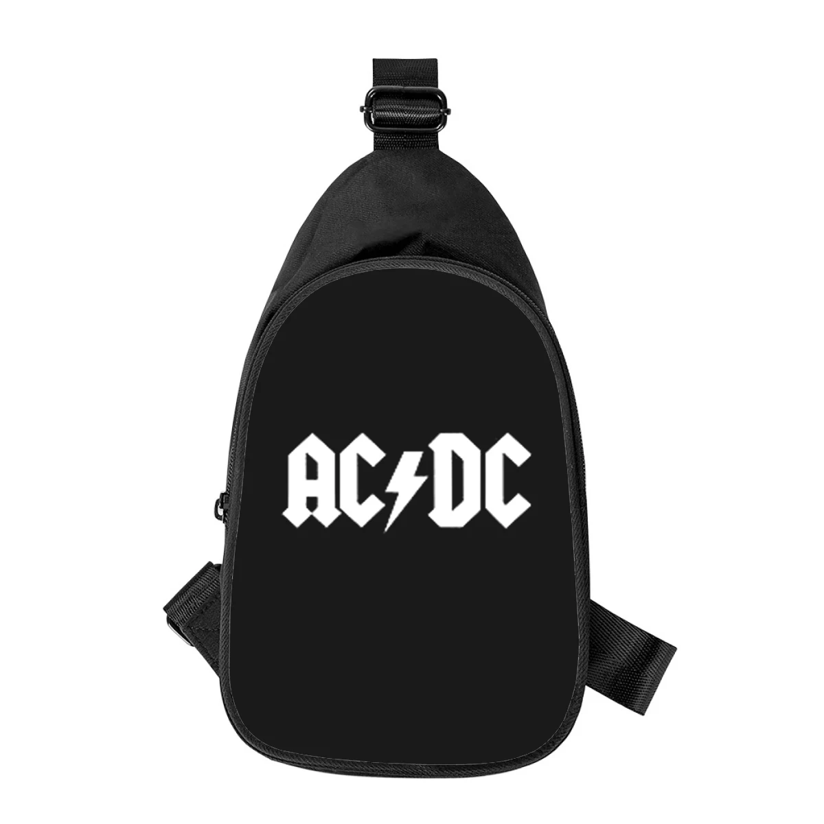 AC DC Band 3D-Druck neue Männer Kreuz Brusttasche diagonal Frauen Umhängetasche Ehemann Schule Hüft tasche männliche Brust packung