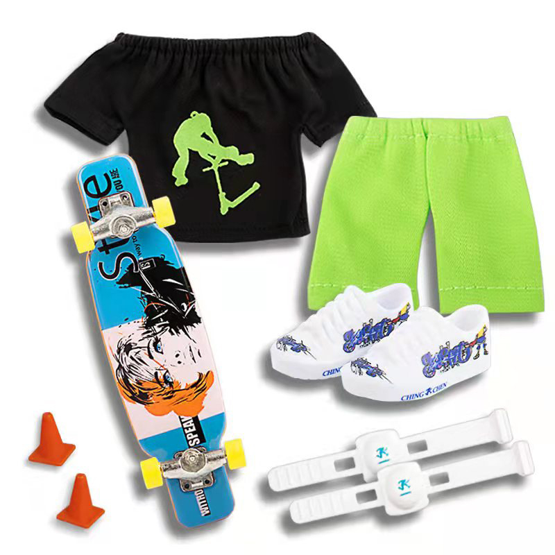 Finger SkateBoard Finger Roller Spielzeug Finger Spielzeug Skateboards Mit Hosen Schuhe Und Werkzeuge Mini Skateboard Finger Spielzeug Für Geschenk