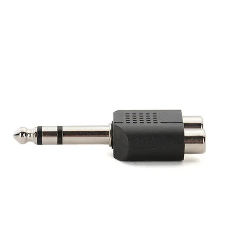 6,35 mm 1/4 pulgadas TRS estéreo Jack macho a 2 RCA hembra enchufe Y adaptador divisor