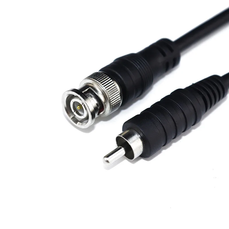 1 M 2 M 3M วิดีโอ BNC ชายไป RCA ชาย JACK COAXIAL CABLE CONNECTOR ADAPTER สําหรับกล้องวงจรปิดระบบกล้องอุปกรณ์เสริม q1
