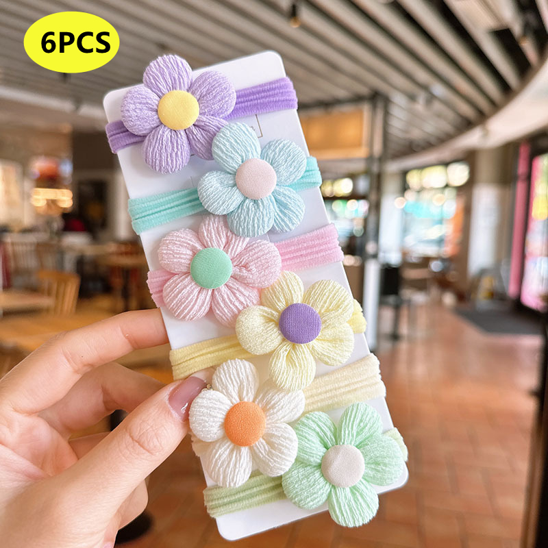 20 pçs 10 pçs acessórios de cabelo para menina elástico faixas de cabelo estilo flores anel de cabelo crianças festa de aniversário cocar