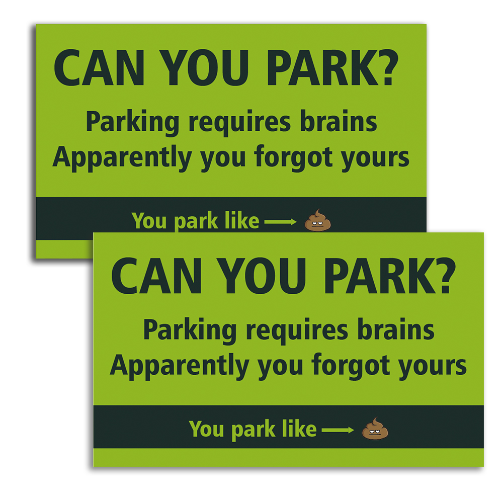 50 cartes de stationnement humoristiques "Can You Park?" 3,5 x 2 pouces, cartes amusantes de farce, cartes amusantes offendantes, mini farce portable ca