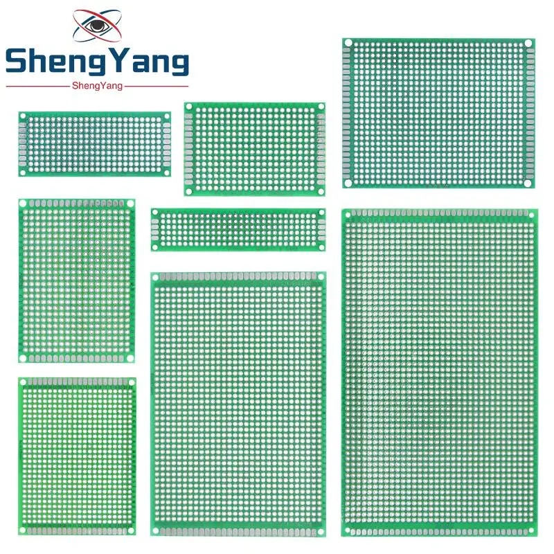 TZT 9x15 8x12 7x9 6x8 5x7 4x6 3x7 2x8 cm Double Side Prototype Diy Universal Circuit Board Protoboard For Arduino