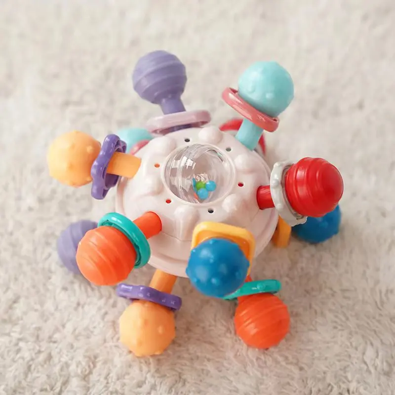 Rotating Rattle Ball Toy Baby Toys 0 12 Month Grasping  Activity Learning Educational Teether Sensory Toys for Babies 1 2 3 Year
