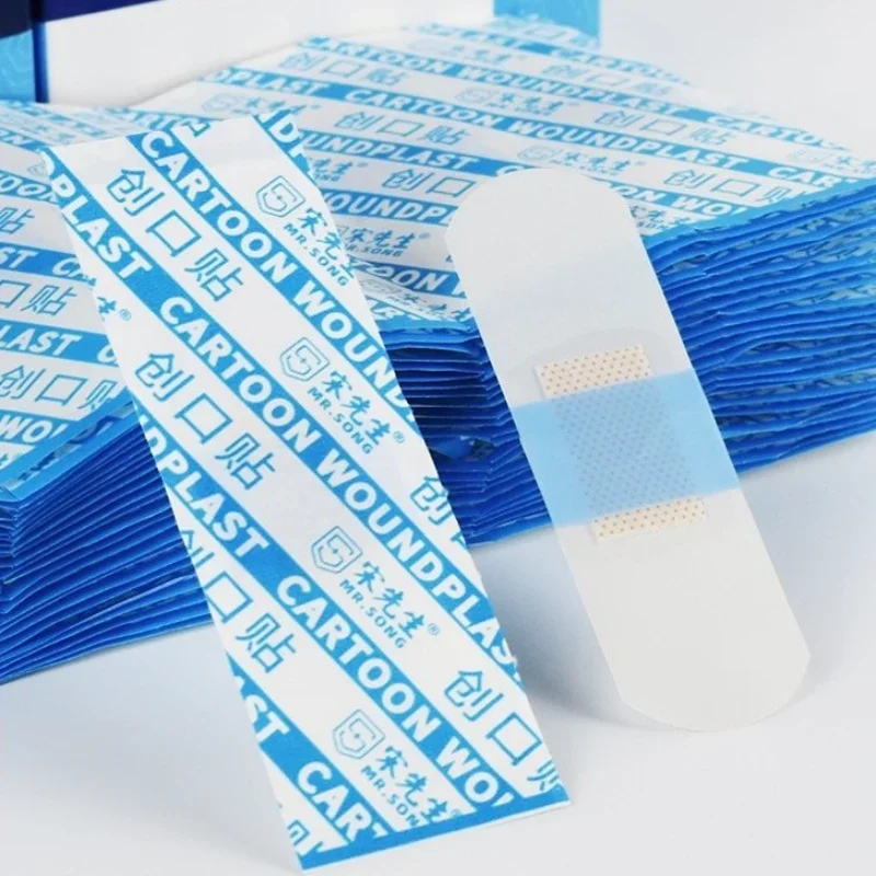 120 unids/set tirita transparente impermeable vendaje para heridas parche para la piel vendajes adhesivos para bebés niños adultos yeso