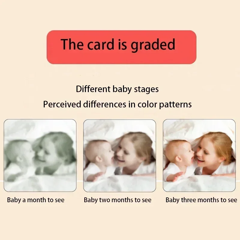 Montessori Cho Bé Kích Thích Thị Giác Thẻ Đồ Chơi Đen Trắng THẺ Flash Cao Độ Tương Phản Kích Thích Thị Giác Học Montessori Thẻ
