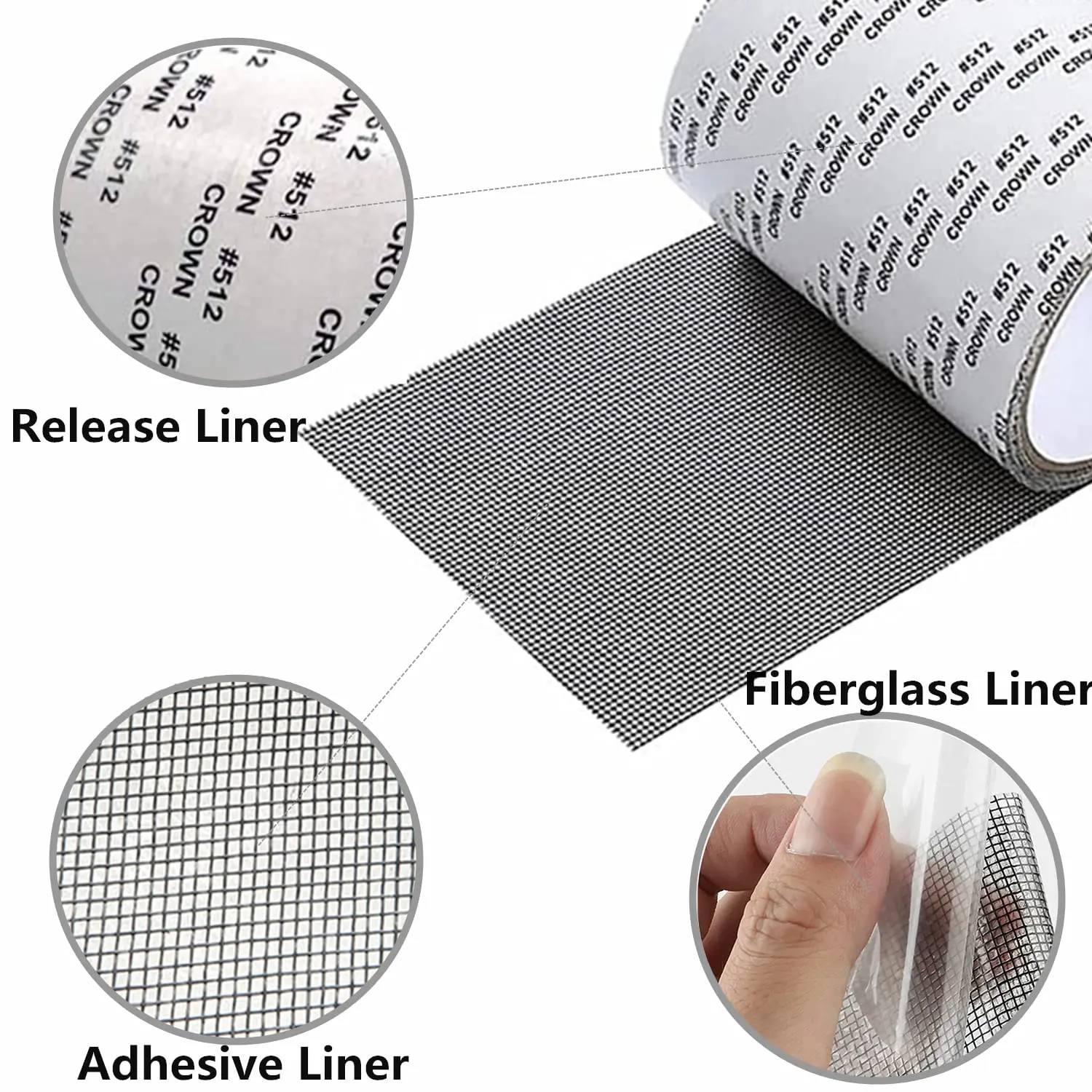 Self-adhesive Window Screen Mosquito Net Repair Tape Window Screen Mesh Sticker Anti-mosquito Window Door Repair Subsidy Tapes