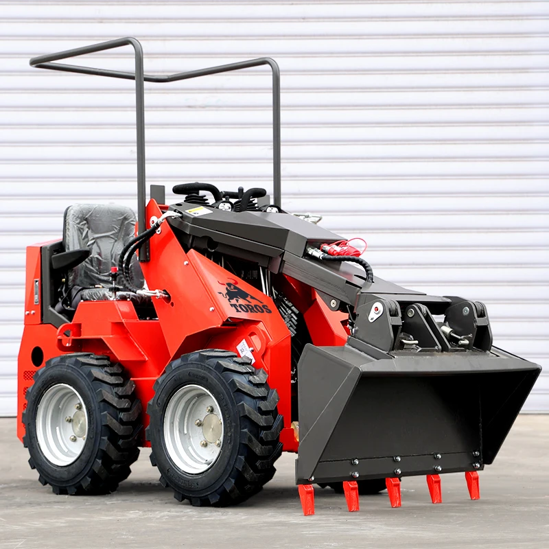 TOROS Small  Wheel Skid Steer Laoder Wholesale Customize Mini Skid Steer Loader Chinese High Quality Minicargador Customizable