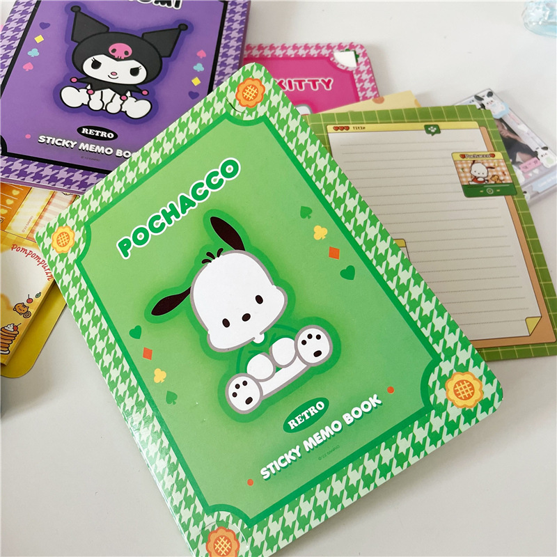 Kawaii  Convenience Book Mymelody Kuromi Cinnamoroll Note Book Cute Paste Notepad Student Office Stationery