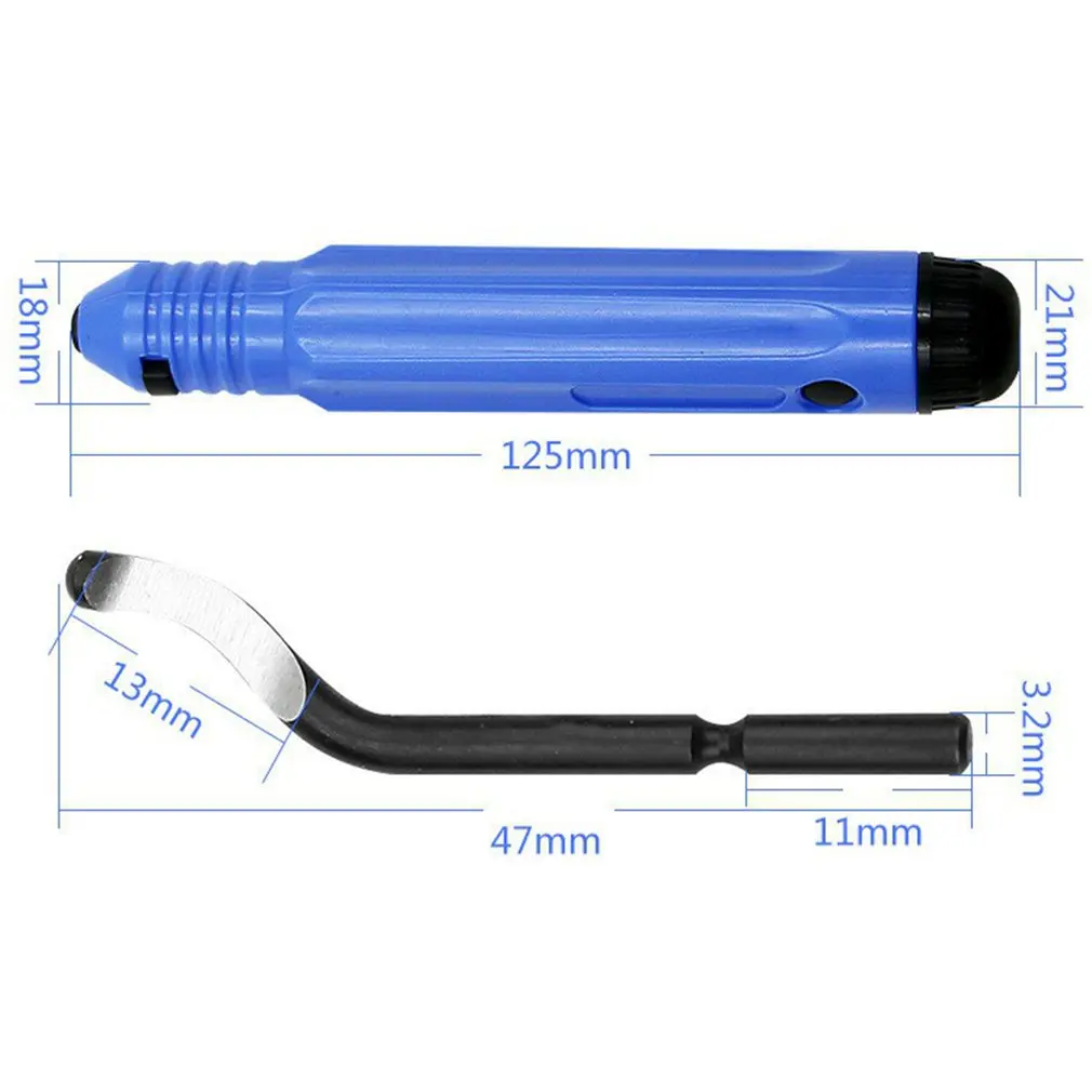 Trimmen Mes Schraper Rand Ontbramen Hoofd Snijders Set Burr Remover Handje Voor Hout Plastic voor PVC Pijpen Hars Art Gereedschap