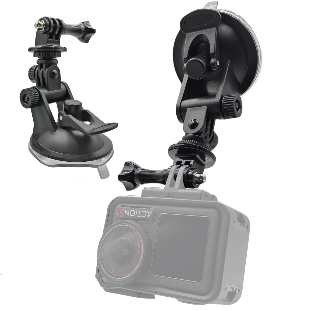 Ventosa montagem de vidro do carro veículo pára-brisa titular para gopro hero 13 12 11 10 insta360 x3 x4 dji osmo ação 5 pro câmera