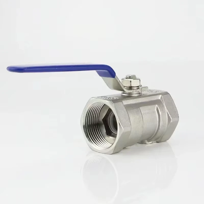 Válvula de esfera de aço inoxidável 1/4 "3/8" 1/2 "3/4" 1 "1-1/4" 1-1/2 "válvula bsp fêmea com válvulas de rosca de alça de vinil