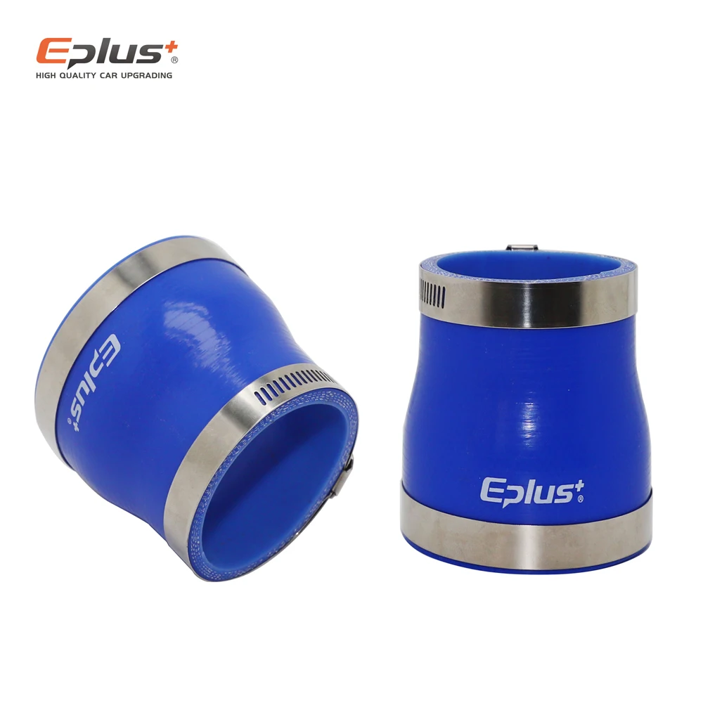 EPLUS Universal-Silikonschlauch, gerade, großer bis kleiner Anschluss, Auto-Ladeluftkühler, Turbo-Ansaugrohr-Kupplung, Blau, verschiedene Größen