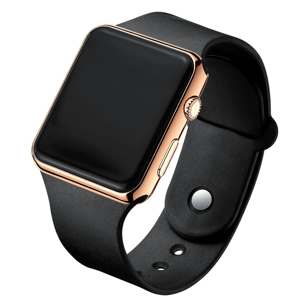 2024 moda esporte relógio digital feminino quadrado led relógios cinto de silicone eletrônico feminino relógios digitais relógio montre femme