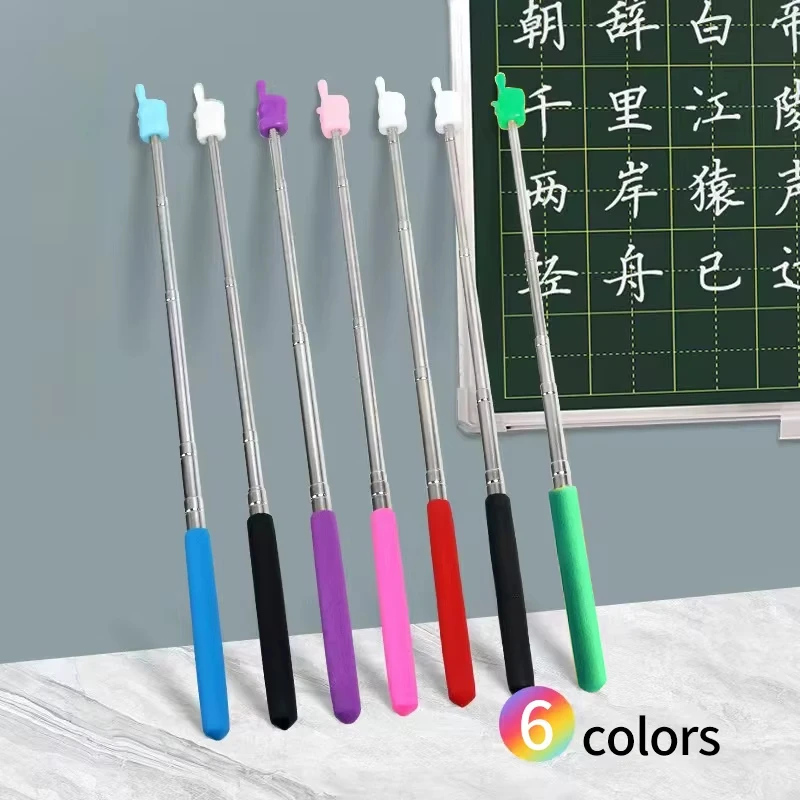 New Stainless Steel Pointer Finger Student Reading Sticks Whiteboard Teaching Pointer Sticks Handheld Presenter Teaching Tools