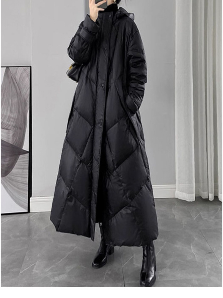 Super langer Parka für den Winter, Damenbekleidung, locker, warm, dick, kältebeständig, mit Baumwolle gefütterte Jacke, langärmelig, winddichte Jacke, Oberbekleidung