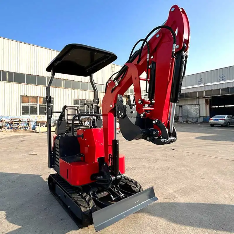Customized Factory direct sales 1.0 ton crawler hydraulic excavator easy to operate garden machinery