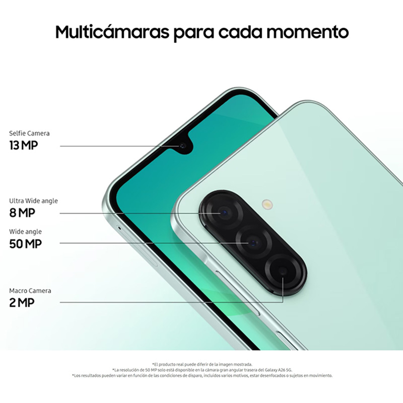Samsung Galaxy A26 5G, Smartphone, Écran AMOLED 6,7", Caméra 50 MP, 120 Hz, 5000 mAh, IP67