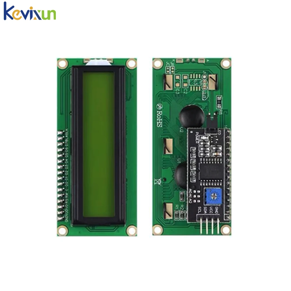 LCD1602 1602 LCD Module Blue / Yellow Green Screen 16x2 Character LCD Display PCF8574T PCF8574 IIC I2C Interface 5V For Arduino