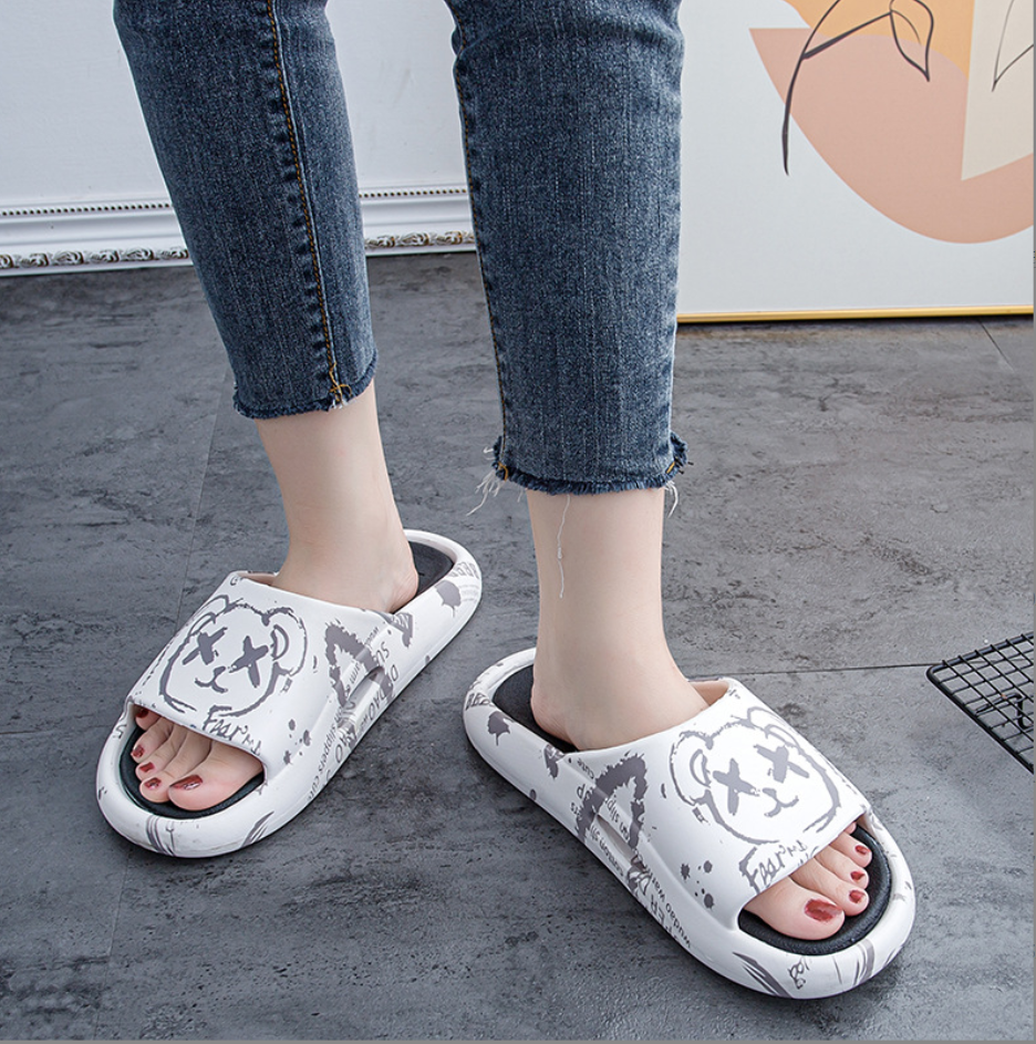 1 szt. Letnie pcv wysokiej jakości antypoślizgowe slajdy kolor unisex antypoślizgowe luksusowe kapcie sandały kapcie dla mężczyzn