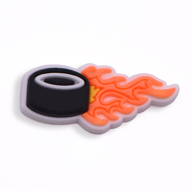 アイスホッケーチャーム PVC ピン靴チャーム装飾ホッケースポーツシリーズ靴アクセサリー