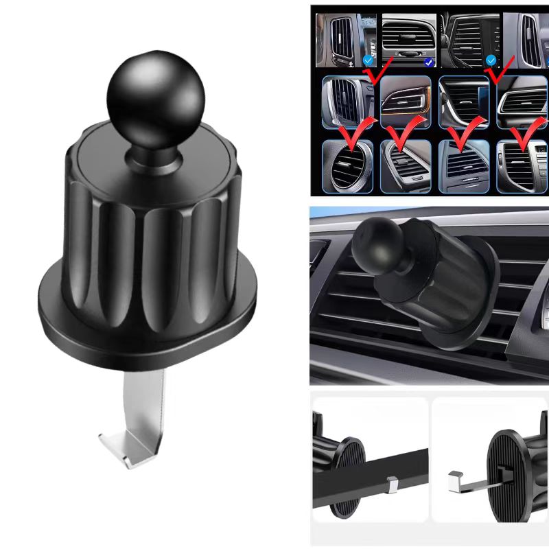 Neues Auto Handy halter Zubehör Auto Entlüftung rotierenden Spiral haken 17mm Universal Kugelkopf