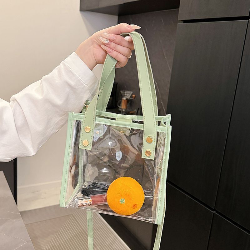 Saco de geléia impermeável de emenda doce popular transparente do PVC do verão, bolsa feminina exclusiva