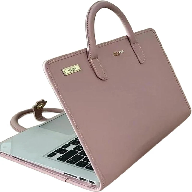 14 Zoll Laptop-Hülle Laptop-Aktentasche mit Griff PU-Laptop-Schutzhülle Laptop-Tasche für MacBook, Lenovo, Xiaomi, Huawei