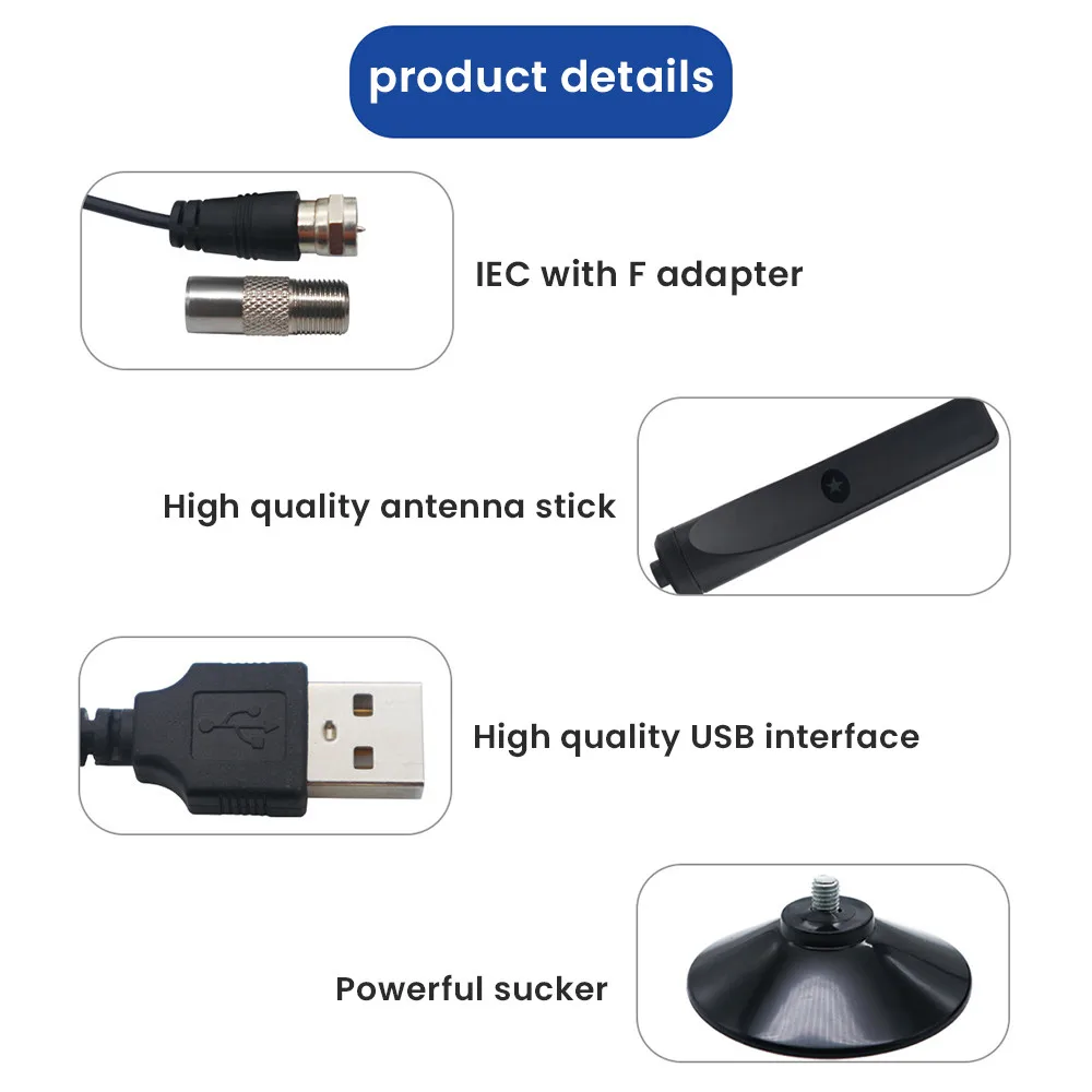 4K UHD Digital TV Antenna Amplifier Signal Booster Indoor 50 Miles High Gain Signal Receiver Satellite Dish Televisions Receiver
