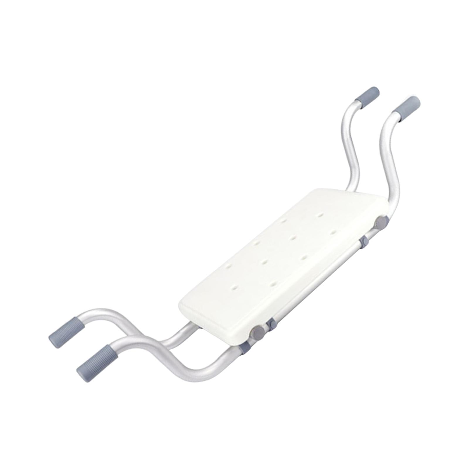 Cadeira de banho de liga de alumínio largura ajustável assento de banheira antiderrapante rack de banheira cadeira de chuveiro para acessórios de banheiro 82x30x18cm