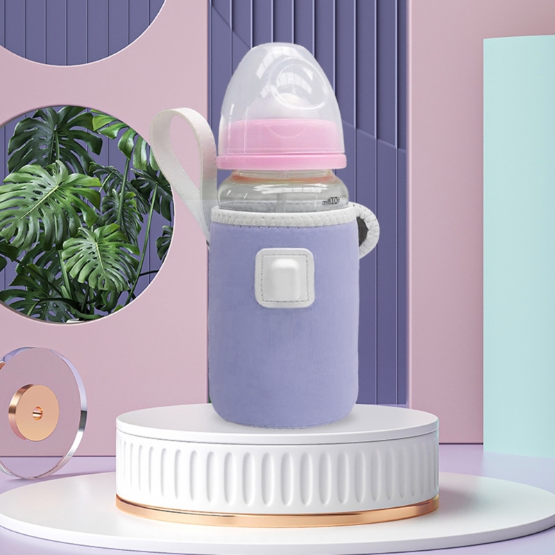 Sacos aquecedores leite usb para viagem, protetor calor água com carregamento e alça, aquecedor garrafa