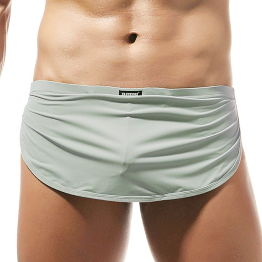 Bragas sexis para hombre, pantalones cortos informales para el hogar con bolsa, tangas, ropa interior, bragas elásticas de cintura baja para hombre, lencería