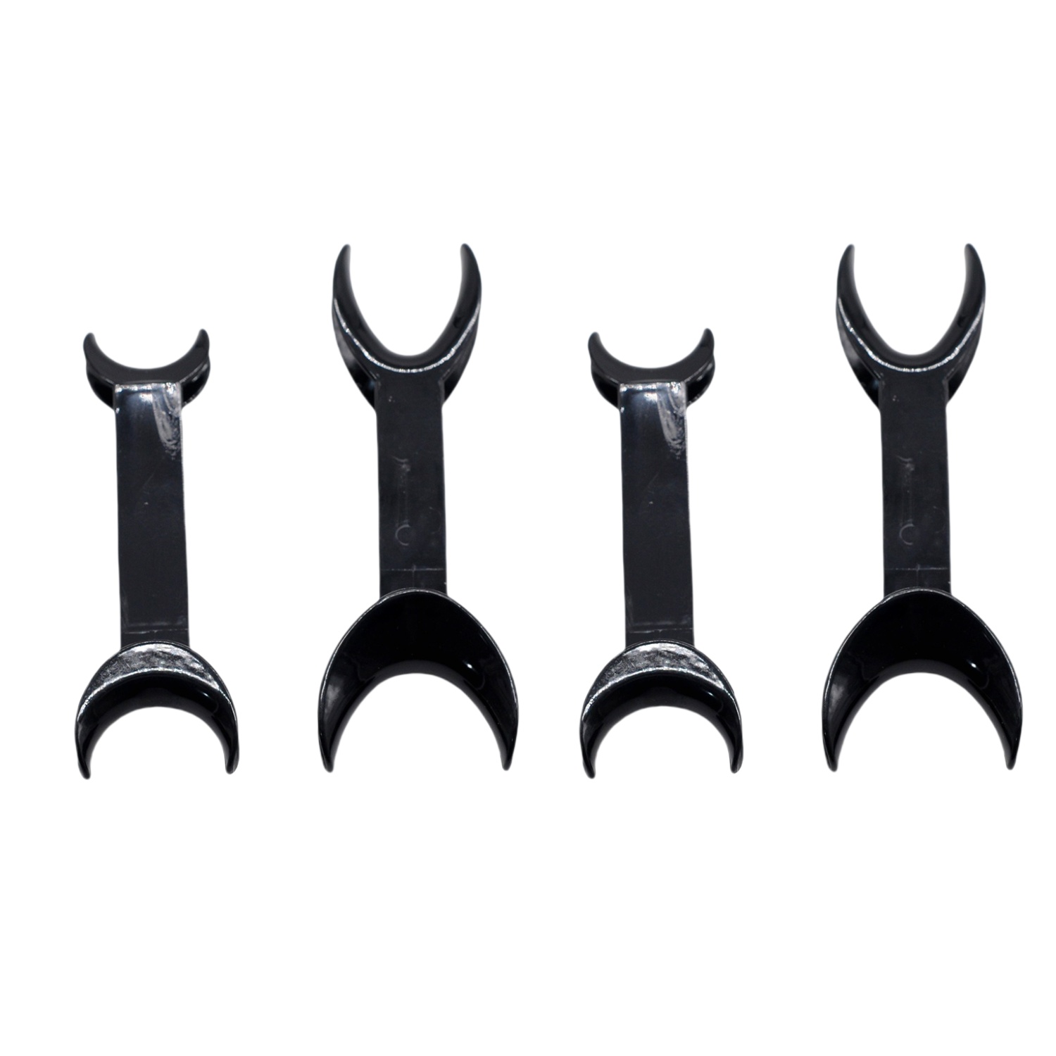 2 szt./zestaw Otwieracz do ust dentystyczny czarny dwugłowicowy retraktor wargowy dentystyczny retraktor wargowo-wargowo-żuchwowy ortodontyczne narzędzia dentystyczne