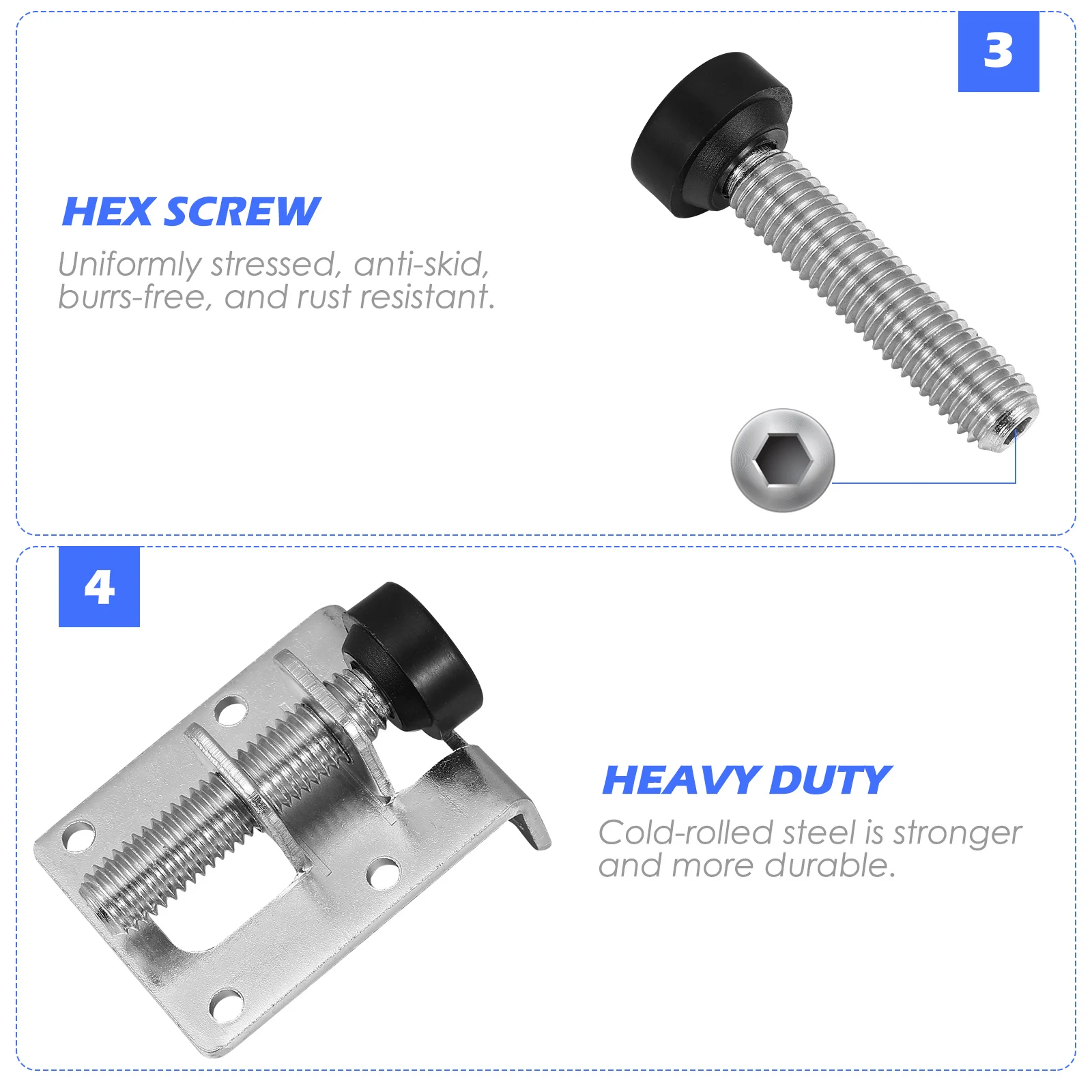 DOITOOL 4pcs Leveling Feet Heavy Duty Furniture Levelers Duty Leveling Feet Adjustable Leveler Legs for Cabinet Table Workbench
