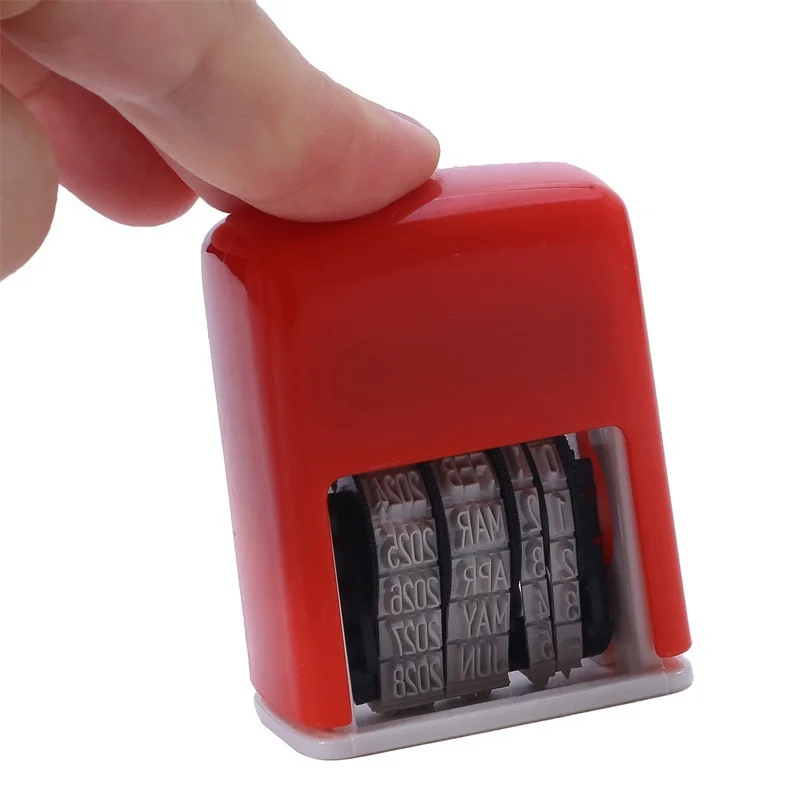 Engels Jaar Maand Datum Stempel Herbruikbare Praktische DIY Hand Account Datum Stempels ABS Verstelbare Universele Kantoorbenodigdheden