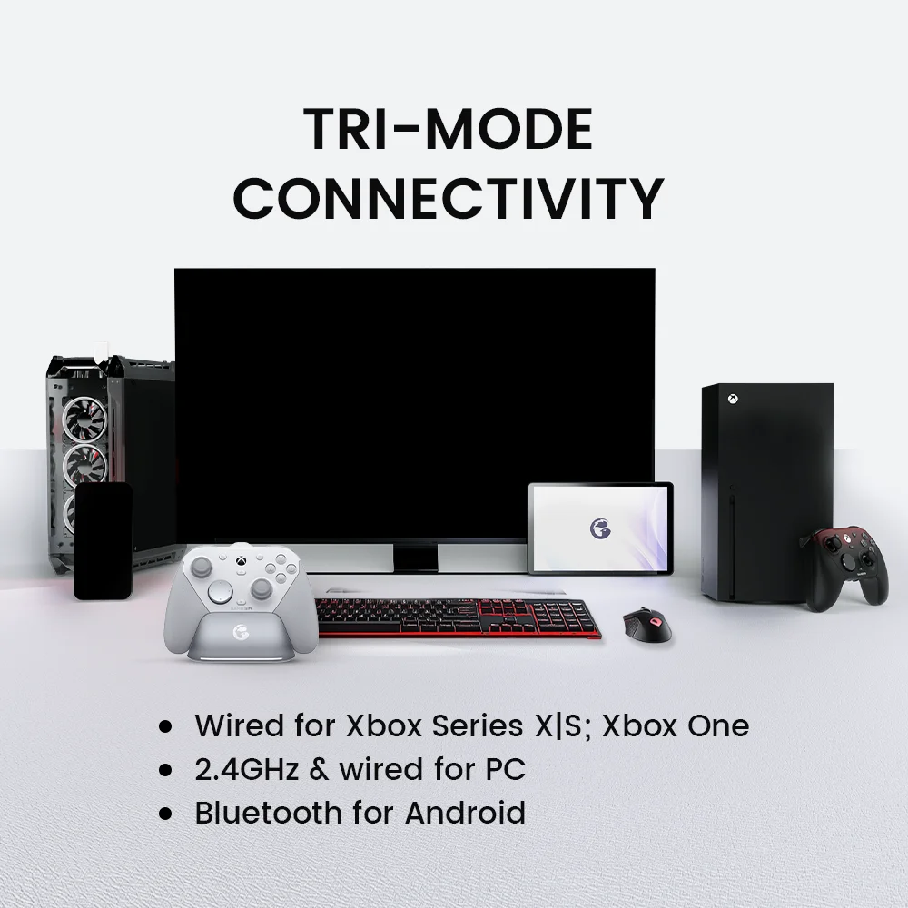 GameSir G7 Pro Xbox Gaming Controller Gamepad con cable para Xbox Series X | S, Xbox One X | S, Steam, PC, Android con base de carga