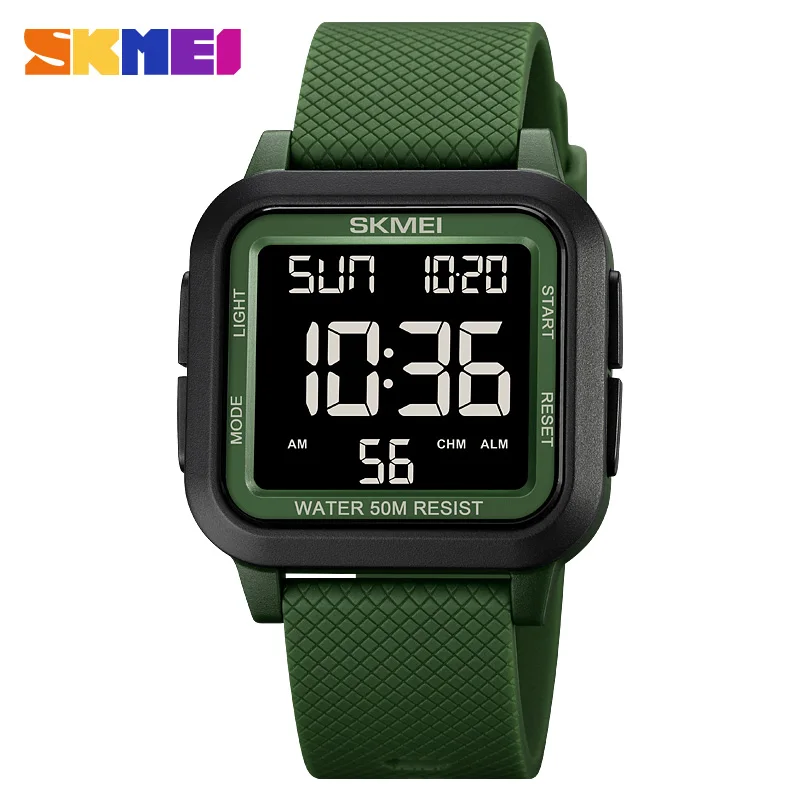 Skmei 1894 relógio esportivo de luxo para homens militar eletrônico à prova d'água display led digital relógios de pulso masculinos 1858 reloj hombre