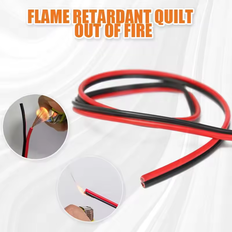 5/10 m rotes und schwarzes Lautsprecherkabel, 2 x 0,3 mm/2 x 0,5 mm, Audio-Kerndraht, verzinntes Kupfer, 2-polig, AWG, für Heim-Stereo-HiFi-/Auto-Player-System