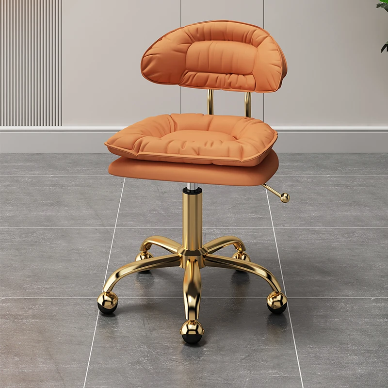 Adjustable Swivel Bar Stool Height-Adjustable Stool for Kitchen Counter Home Pub & Beauty Salon Modern Spinning Backless Stool