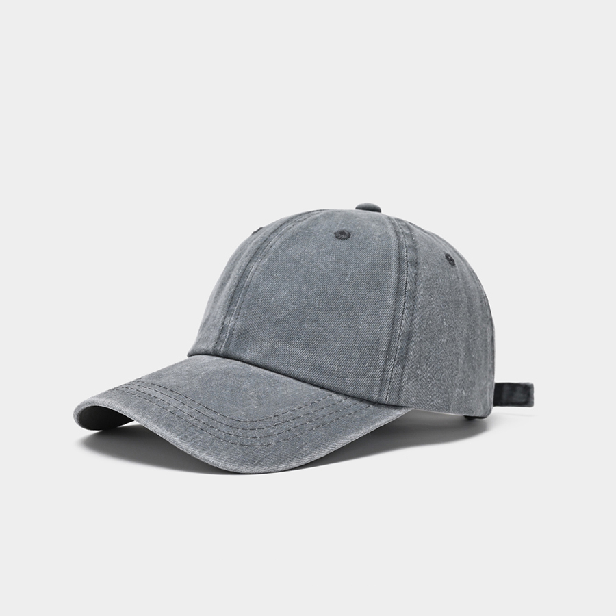 Casquette de baseball délavée pour hommes, carreaux de document, version coréenne, casquette breton simple, solide, chapeau de soleil de sport
