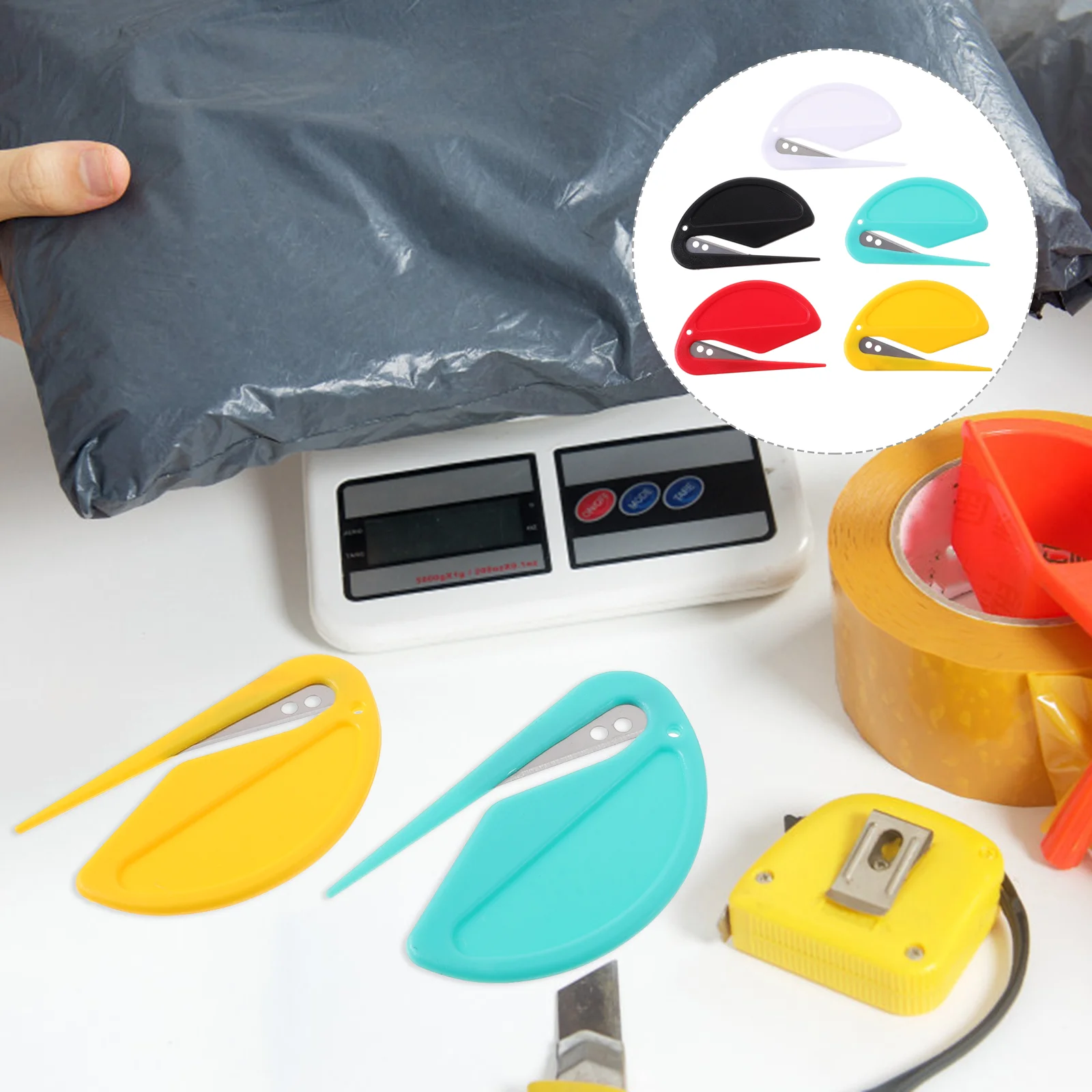 5 Pcs Portable Letter Opener Envelope Mini Paper Slitter Box 770X470X035CM Package Cutting Opening Tool