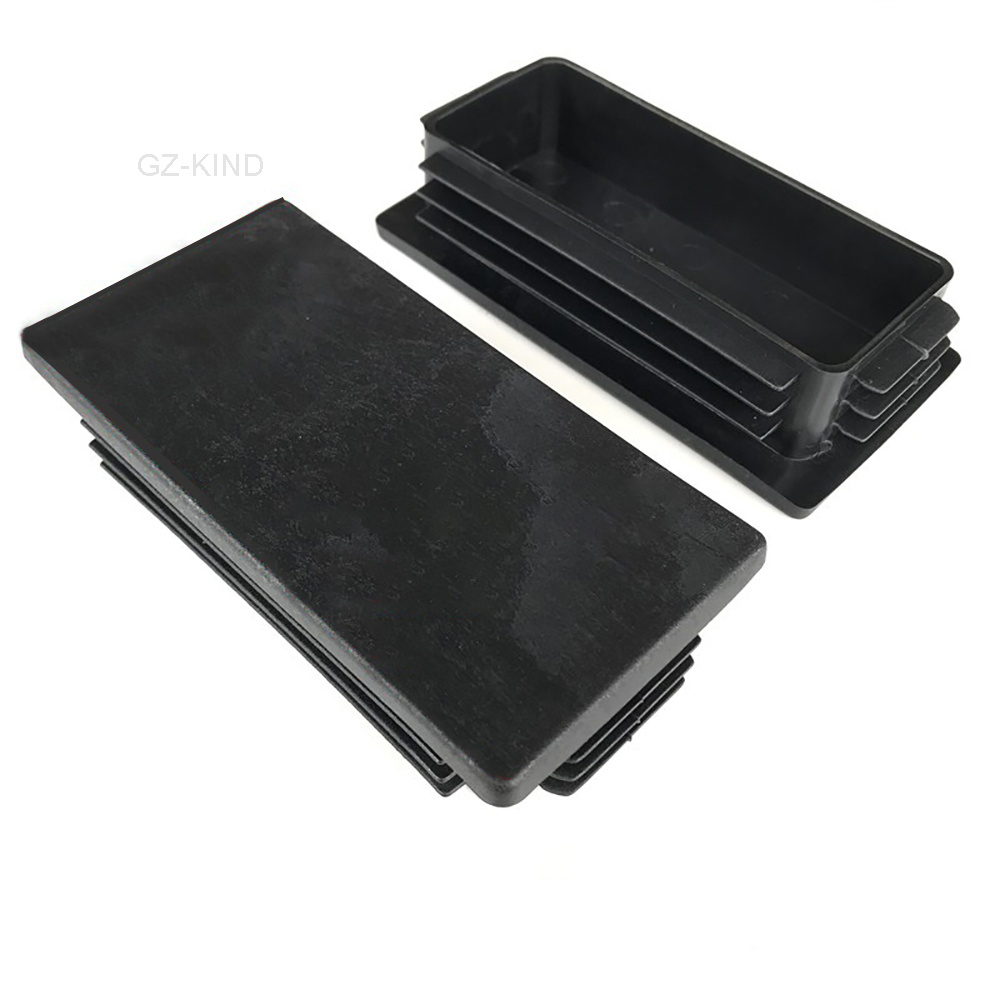1/2/5/10 шт., пластиковые черные вставки для труб 60x60 мм 60x80 мм 60x100 мм 60x12 0 мм