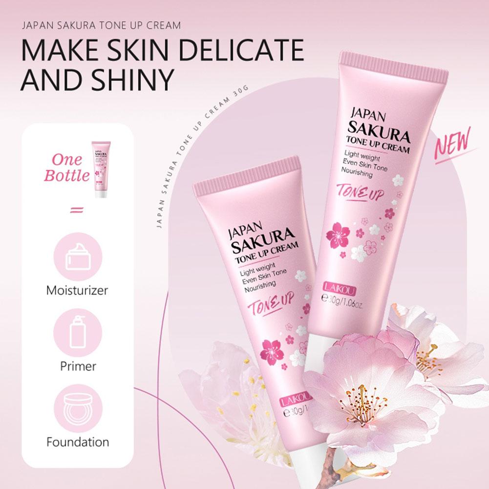 6 pçs/set sakura conjuntos de cuidados com a pele creme facial soro toner limpador facial protetor solar creme para os olhos rosto cuidados com a pele conjunto produto caixa de presente