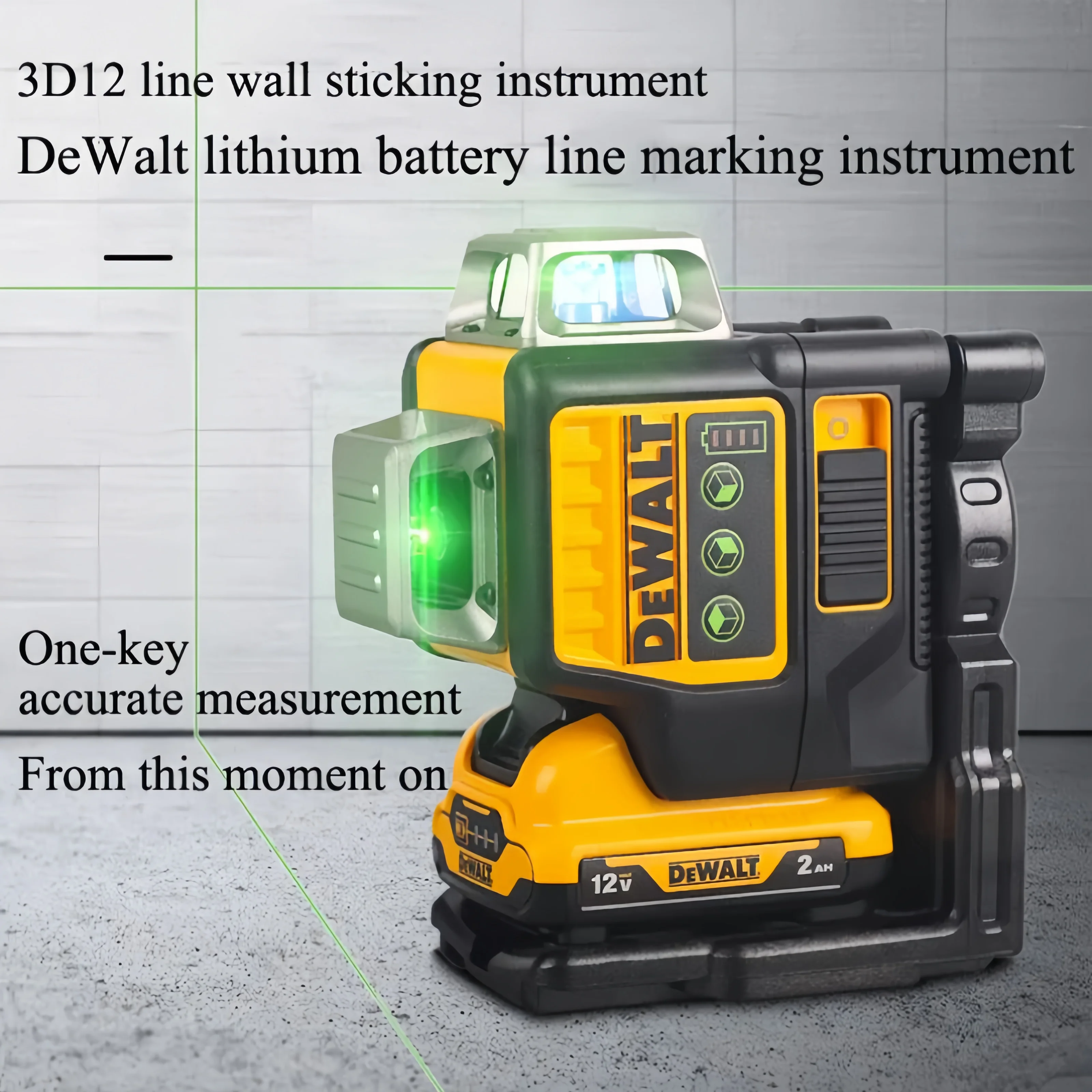 DEWALT DW089LG 12 Lines 3 Sides*360 laser laser level tools laser leveling tool Laser pointlaser leveling tool