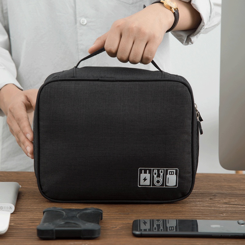 Borsa da viaggio elettronica digitale, auricolari multifunzionali ad alta capacità, custodia protettiva per cavo dati, borsa per la polvere da viaggio Elec