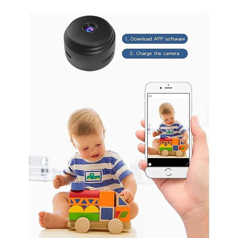 Sicherheit Drahtlose Sicherheit A9 HD Wifi Smart Monitor Überwachungskameras Sensor Camcorder Web Video Home