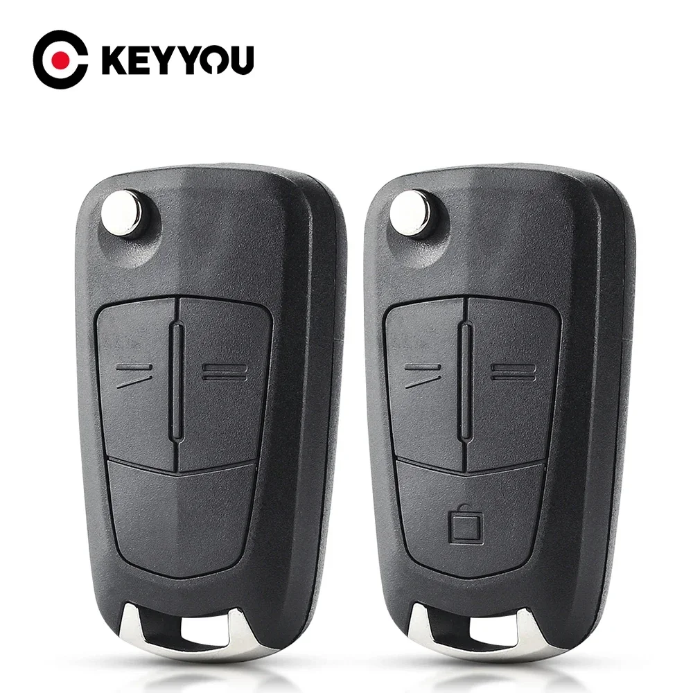 Keyyou chave remota fob caso escudo para vauxhall para opel para corsa d astra h para zafira vectra c signum meriva 2/3 botão