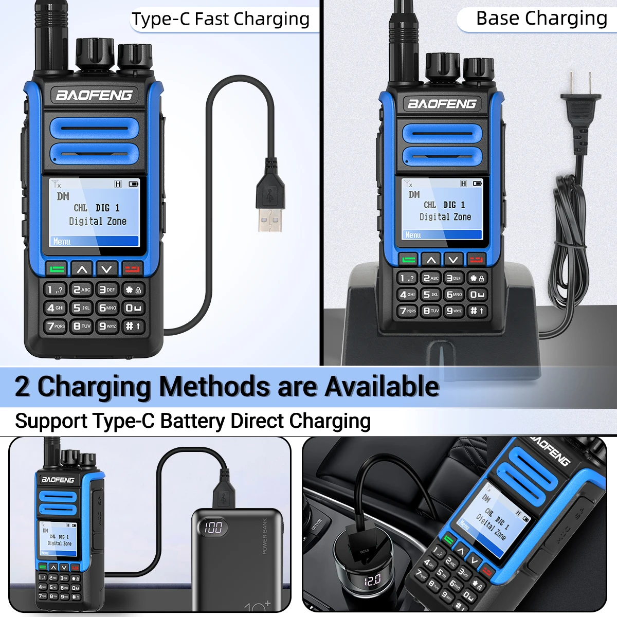BAOFENG DR-1802U DMR Digital Walkie Talkie Dual Mode Analog Dual Time Slot Tier 1+2 Amateurfunk Zweiwegradio