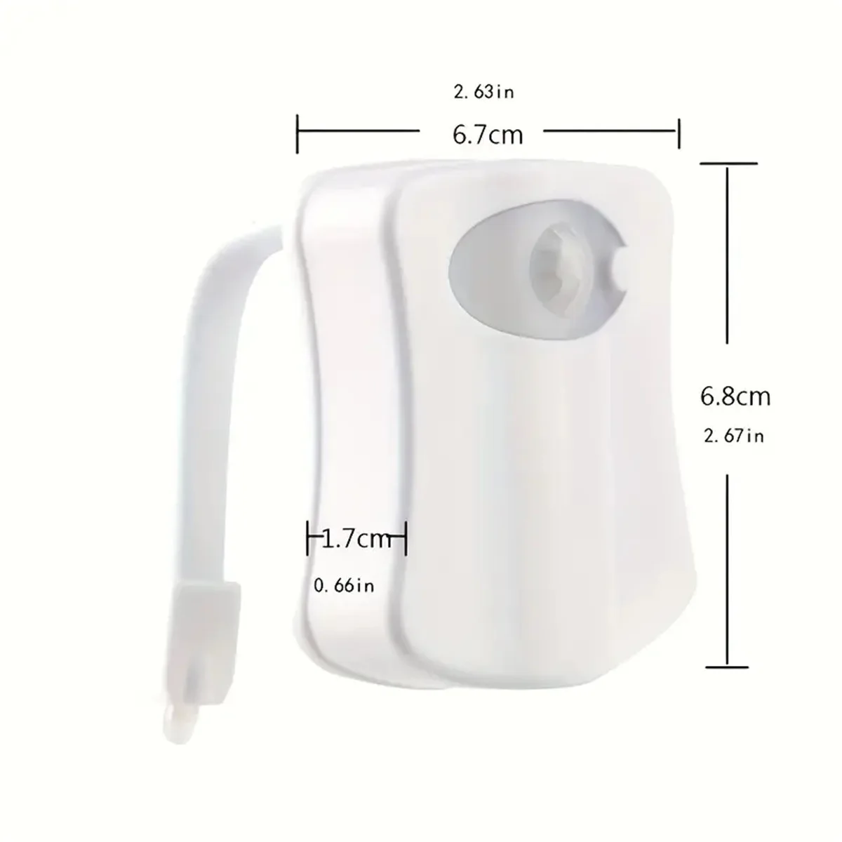 Luz LED nocturna inalámbrica con Sensor de movimiento, lámpara RGB de 8/16 colores, luz de ambiente para baño, luces nocturnas con Sensor colorido